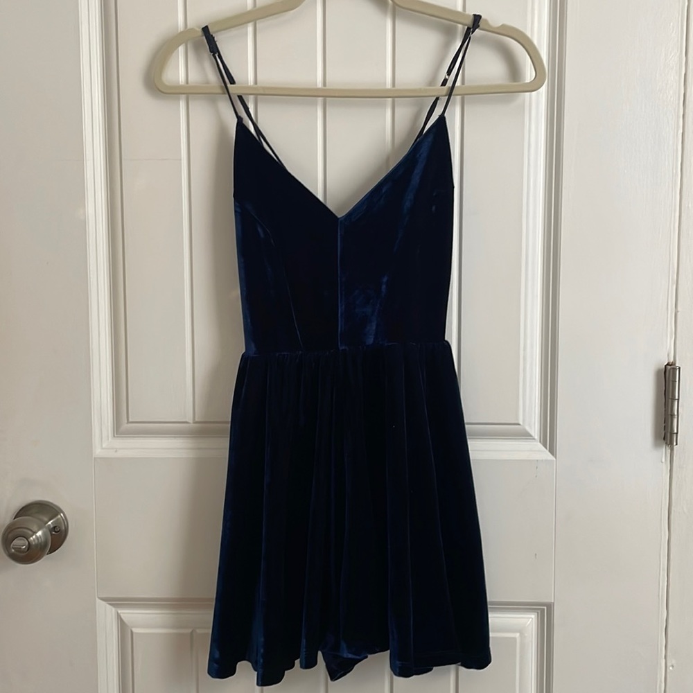 NWT Blue Velvet Romper Playsuit
